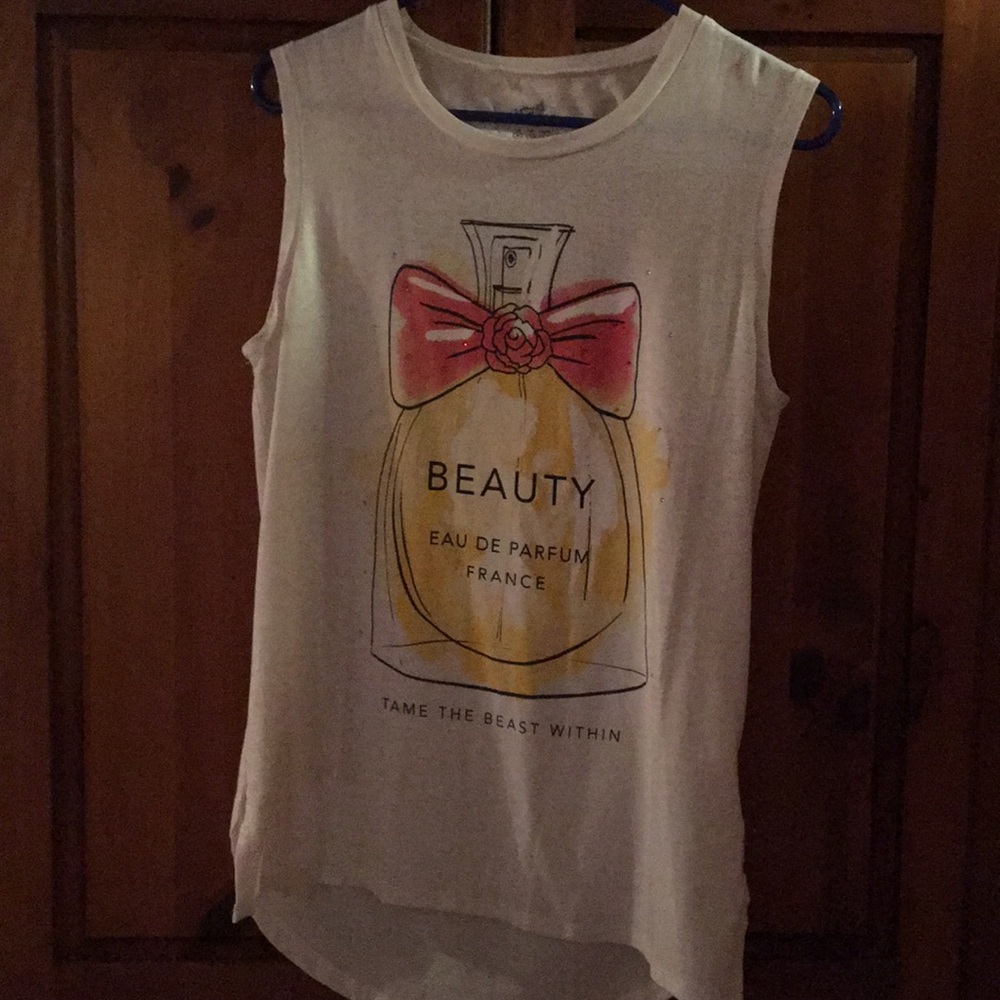 Disney Beauty and the Beast sleeveless tshirt